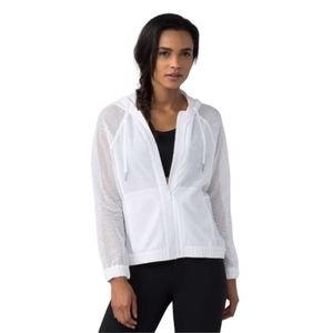 Lululemon Mesh on Mesh Jacket White Women's Medium